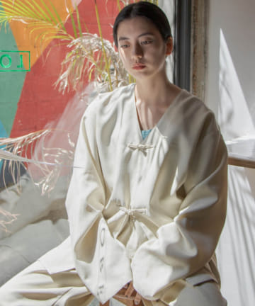 ＊【WHIMSIC】CHN V-NECK JACKET