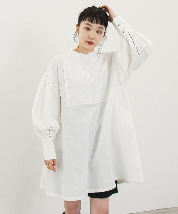 コットン刺繍カフタンチュニック