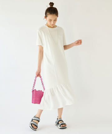 【手洗い可・MUVEIL(ミュベール)】ハートパッチワンピース