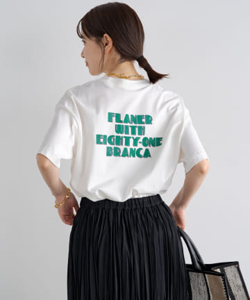 【+81BRANCA/ハチイチブランカ】FLANER Print Tシャツ