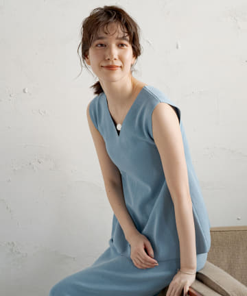 総針ノースリニット