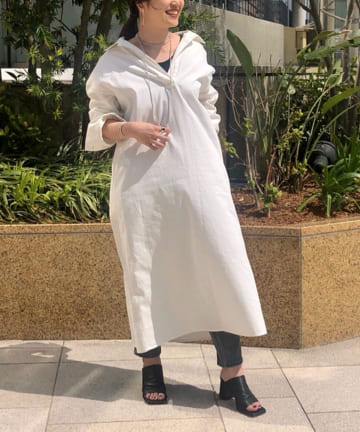 デニムライクマキシワンピース