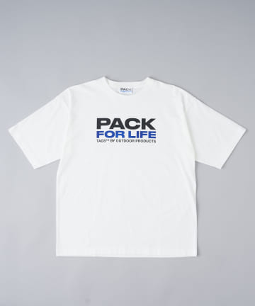 【TAGS™×OUTDOOR PRODUCTS】Slogan Print TEE