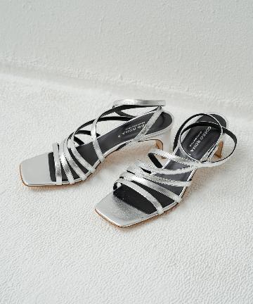 【CORSO ROMA，9/コルソローマ】華奢ストラップヒールサンダル