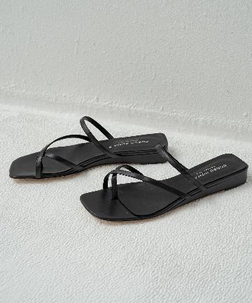 【CORSO ROMA，9/コルソローマ】華奢ストラップフラットサンダル