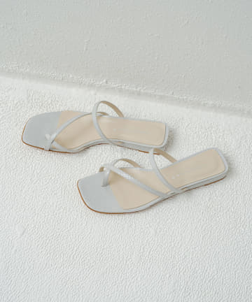 【CORSO ROMA，9/コルソローマ】華奢ストラップフラットサンダル