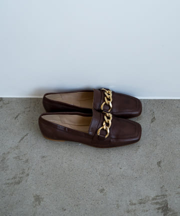 【FABIO RUSCONI/ファビオ ルスコーニ】太チェーンローファー