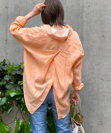 【定番人気】リネンバックタイシャツ