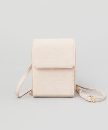 Bellows shoulder/スクエアショルダーバッグ
