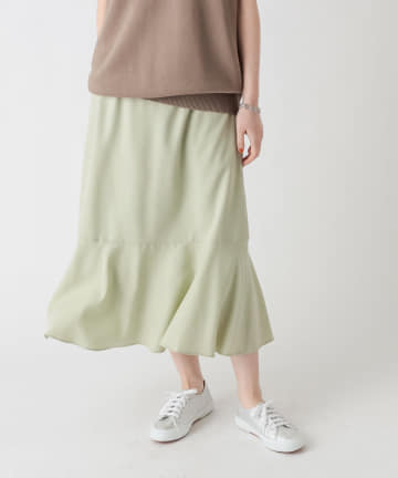 un dix cors(アンディコール) 【さらりと着れるトレンドスカート】フィブリルティアードスカート