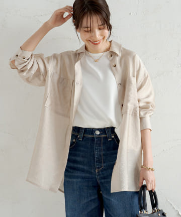 シャンブレーシアーシャツ