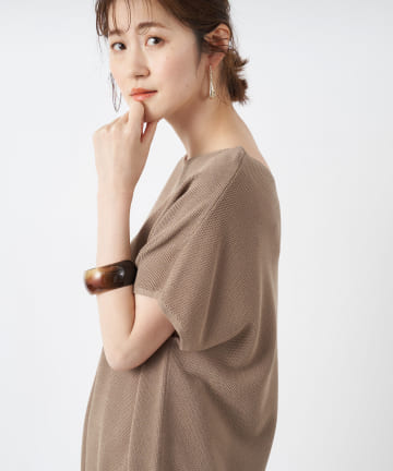 【大人の日常着】ラーベン編みフレンチスリーブニット