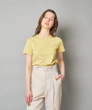バイオ加工レギュラーコットンコンパクトTシャツ