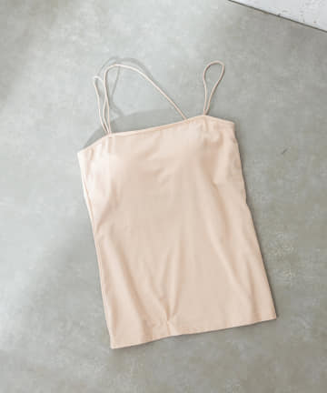 パット付レイヤードキャミソール