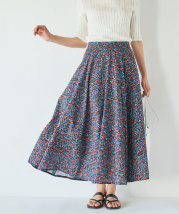 小花プリントスカート