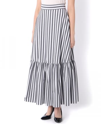 ストライプティアードスカート