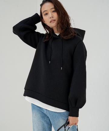 【Lallia Mu】WEB限定 バックオープンパーカー