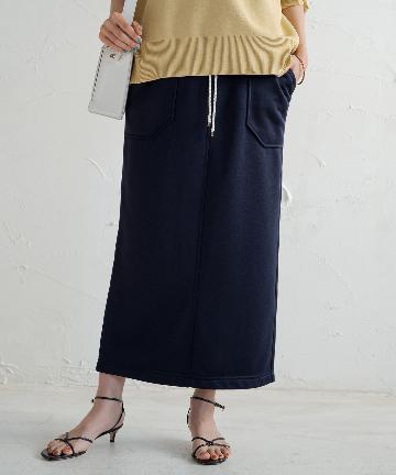 【Lallia Mu】WEB限定 スエットマキシスカート