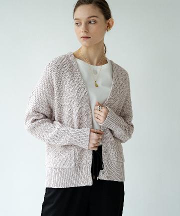 【WALANCE/ワランス】WEB限定 コットンミドルニットカーディガン