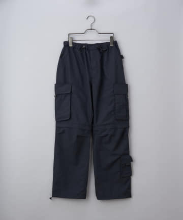 【WILD THINGS】2WAYリップストップナイロンカーゴパンツ