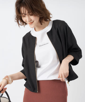 【定番ライトアウター】スパンローンシャツブルゾン