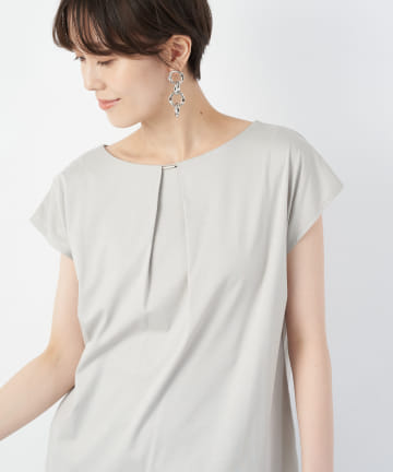 【シルクのような艶】80シルケットバー付カットソー