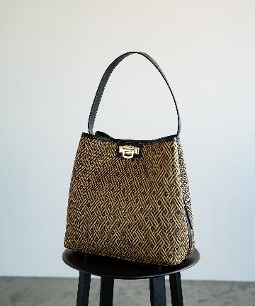 【Gianni Notaro Carol J】雑材コンビパーツバッグ