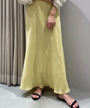 フィブリルツイルマーメイドマキシスカート