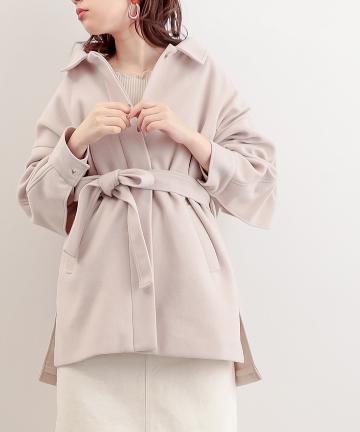 natural couture(ナチュラルクチュール) バックフリルおしゃれジャケット