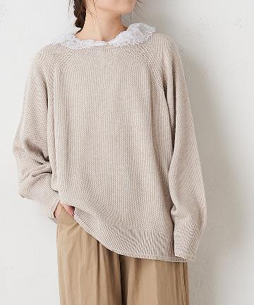 【サステナブル】RECOVER BLUEニットチュニック