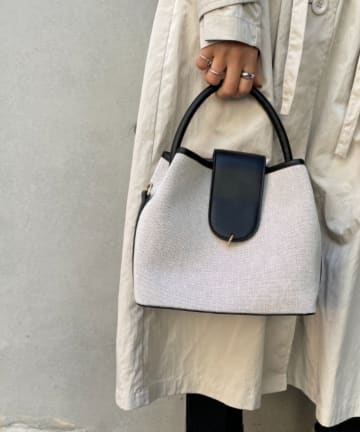WEB限定　loti　キャンバスコンビラウンドBAG