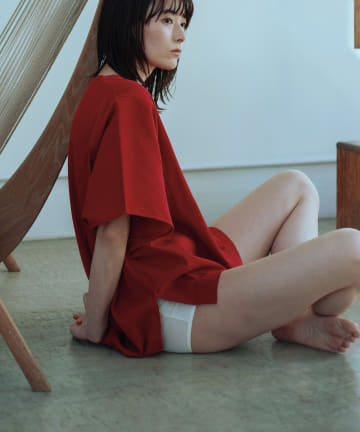 【CASA】ピケ製品染めビッグTシャツ