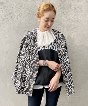 ゼブラプリントジャケット