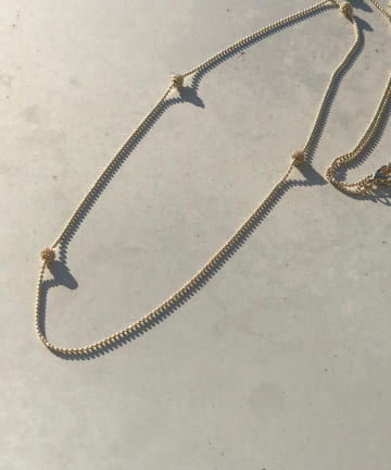 【アンディコールの定番人気】カットボールチェーンネックレス