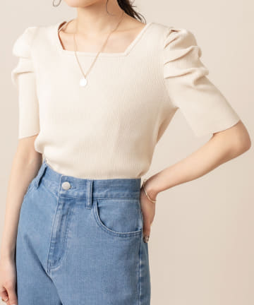 [mline] WEB限定 デザインリブプルオーバー