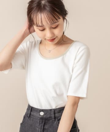 [mline] WEB限定 配色パイピングTシャツ