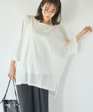 【手洗い可】ボックスオーバーTシャツ