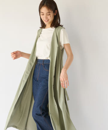 ロングジレワンピース