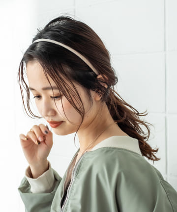 ラウンドベロアカチューシャ