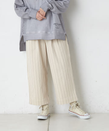 カツラギストレッチ先染めストレートパンツ