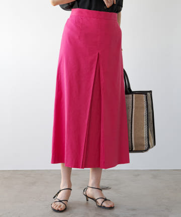 リネンセミフレアスカート