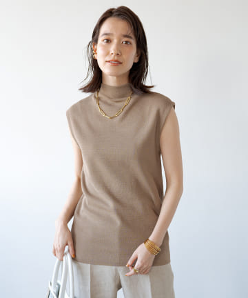 ボトルネックニット