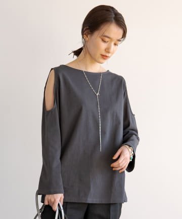 ショルダーカットソー
