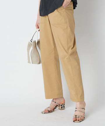 【洗える】ストレッチブロードベイカーパンツ