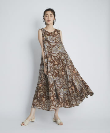 un dix cors(アンディコール) ここでしか手に入らない！【WEB限定】パネルフレアワンピース