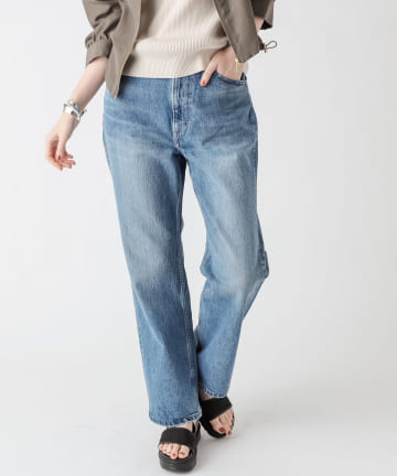 【Moname(モナーム)】ストレートデニムパンツ