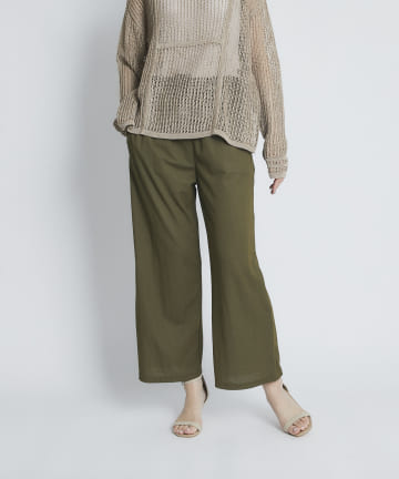 【ひんやりタッチのイージーパンツ】接触冷感リラックスパンツ