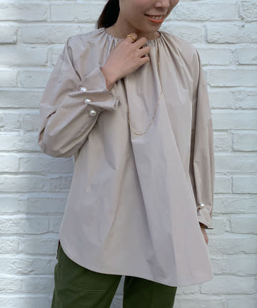 【WEB限定】袖BIGパールブラウス