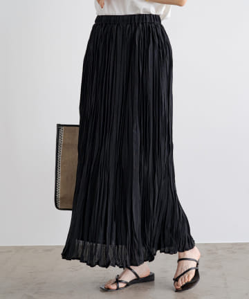 レースプリーツギャザースカート