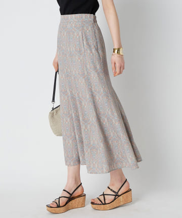 【洗える】ペイズリーマーメイドスカート